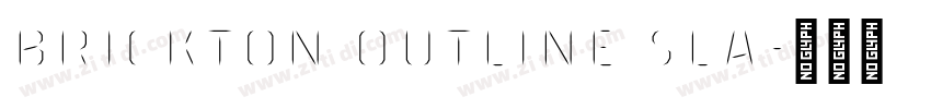 Brickton Outline Sla字体转换